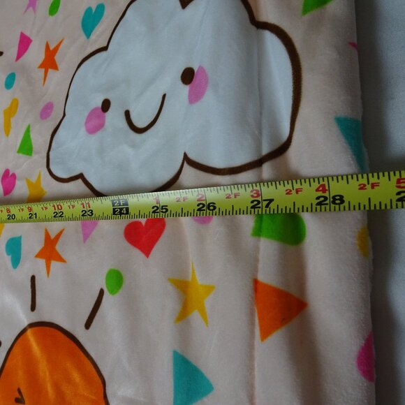 Baby Smiling Clouds, Suns And Rainbows Throw Blanket Size 28.5inx39.5in - Picture 5 of 6